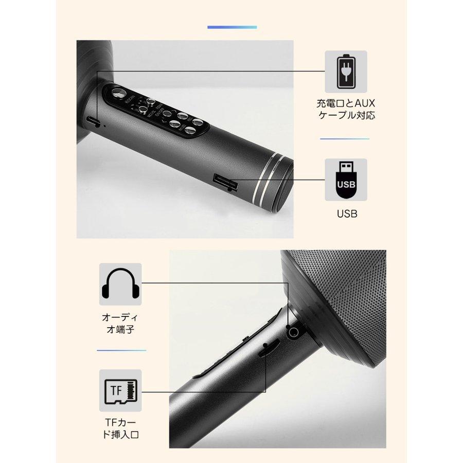 超歓迎 マイク 送料無料 ワイヤレス マイク カラオケセット カラオケマイク Bluetooth 家庭用 ワイヤレス マイク ブルートゥース スピーカー内蔵 スピーカー Usb スマホ連動 ポータブルスピーカー Ledライト付き 軽量 Www Threeriversofs Com
