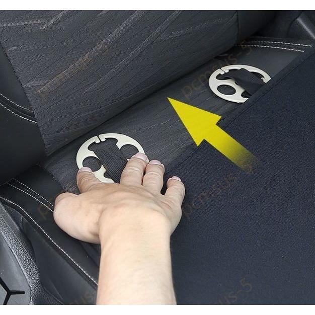 ジープ JEEP 車用 シートカバーセット 前座席用2枚 座布団滑り止め ...