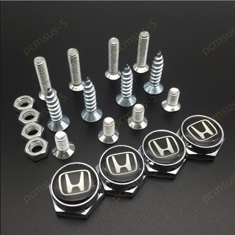 ホンダ ブラック レッドナンバーボルトキャップ Honda ライセンスプレート 盗難防止 ネジ エンブレムロゴ 4個セット Ccc0005 Pcmsus 5 通販 Yahoo ショッピング