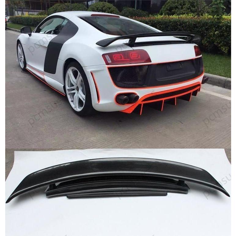アウディ R8 2007-2015 リアルカーボン GTタイプ リアウイング