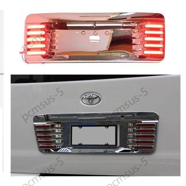 ハイエース200系 LEDリア ナンバー ガーニッシュ メッキ スモール