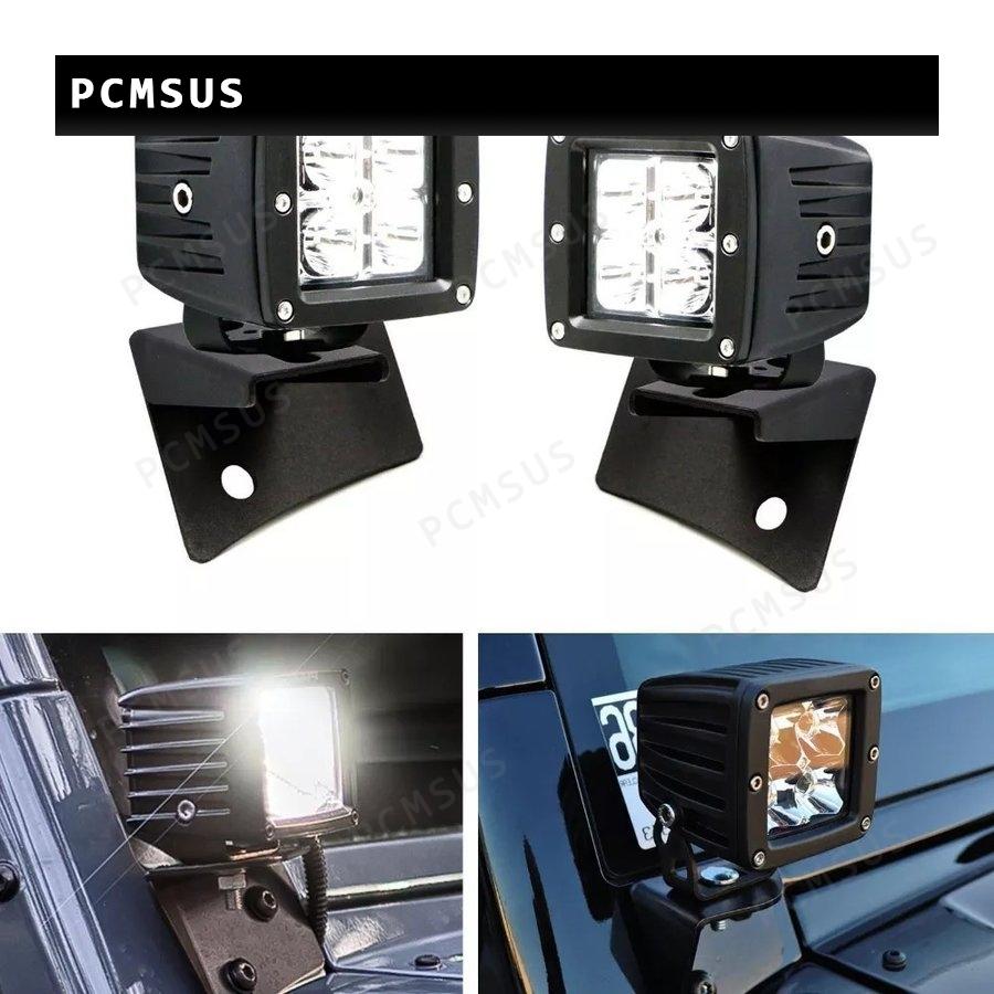 ワークライト フロント ボンネット取り付け 車外灯 Led フラッドライト 作業灯 防水 ジープラングラー Jk Pcmsus 通販 Yahoo ショッピング