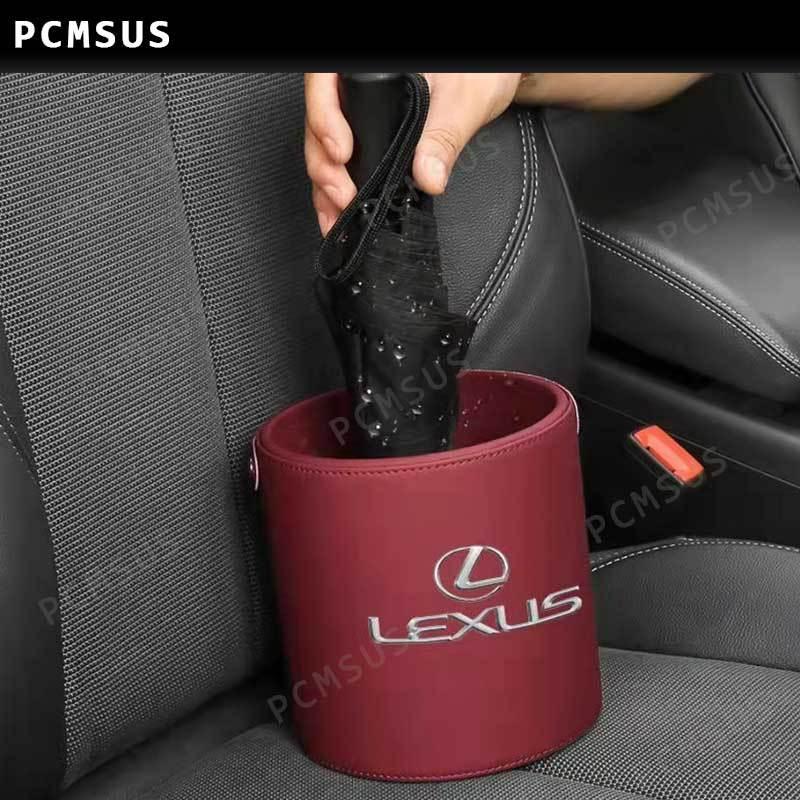 レクサス LEXUS ロゴ入り ゴミ箱 ダストボックス エンブレム 車用 車載 CT/ES/GS/IS/LC/LFA/LM/LS/LX/RX/NX/RC/LX/UX/HS 3カラー選択可能｜pcmsus｜04