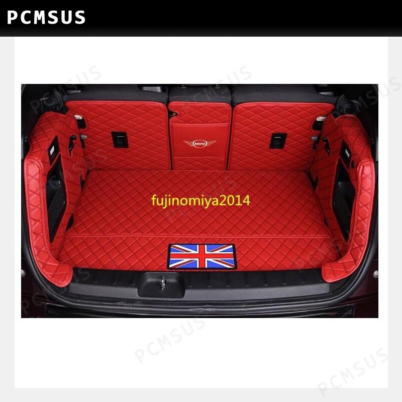 新品 BMW MINIミニF54 F55 F56 F60 R60 R56専用 トランク トイレ 防水マット 全面保護 　 改良版　赤