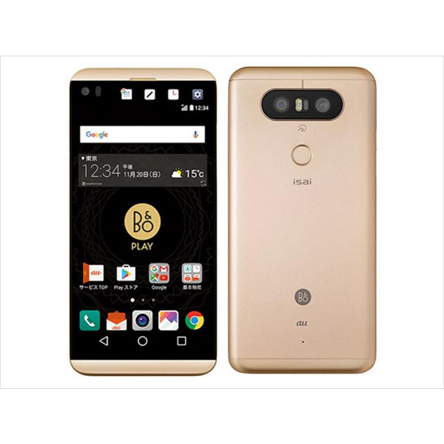 【SIMフリー/新品未使用】au isai Beat LGV34/ゴールド LGエレクトロニクス 【処分】 LGV34 ゴールド /isai Beat 【SIMロック