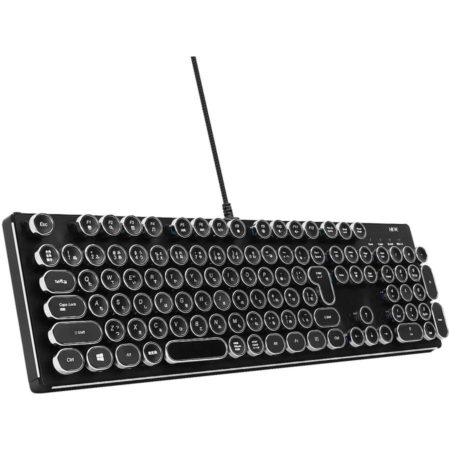 新品 We Typkbjis Sv タイプライター風メカニカルキーボード 青軸 Jis配列 シルバー Pcワンズ 通販 Yahoo ショッピング