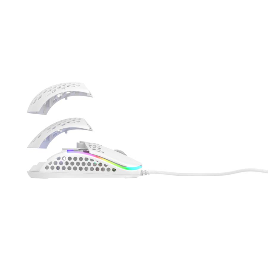 新品 M42 Rgb 送料込 ホワイト 左右対称 両手用 超軽量 ゲーミングマウス