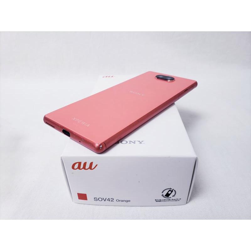 中古) SOV42 オレンジ /Xperia 8 【SIMロック解除品】、au :266065:PC