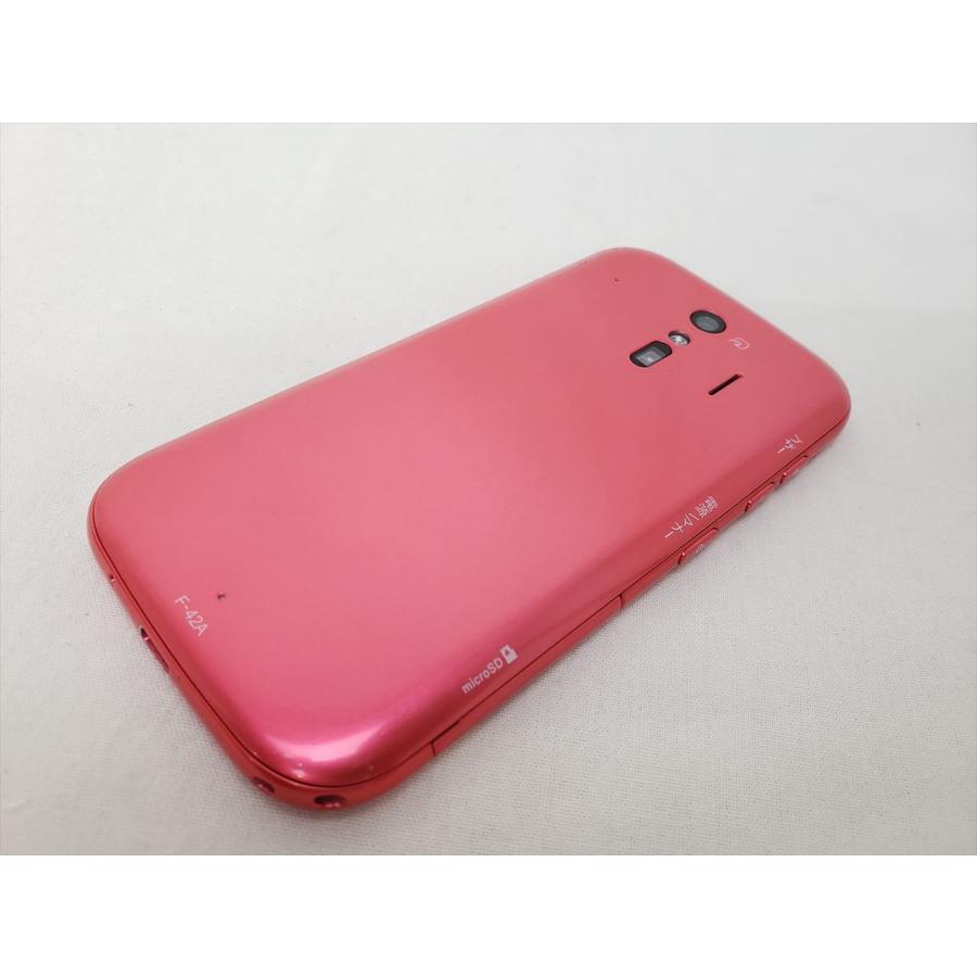 中古) F-42A ピンク /らくらくスマートフォン、docomo 中古品