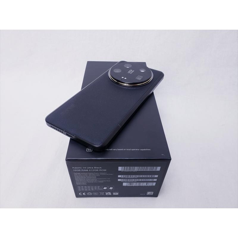 中古) Xiaomi14 Ultra (16GB/512GB) ブラック 【海外版 SIMFREE】、SIM