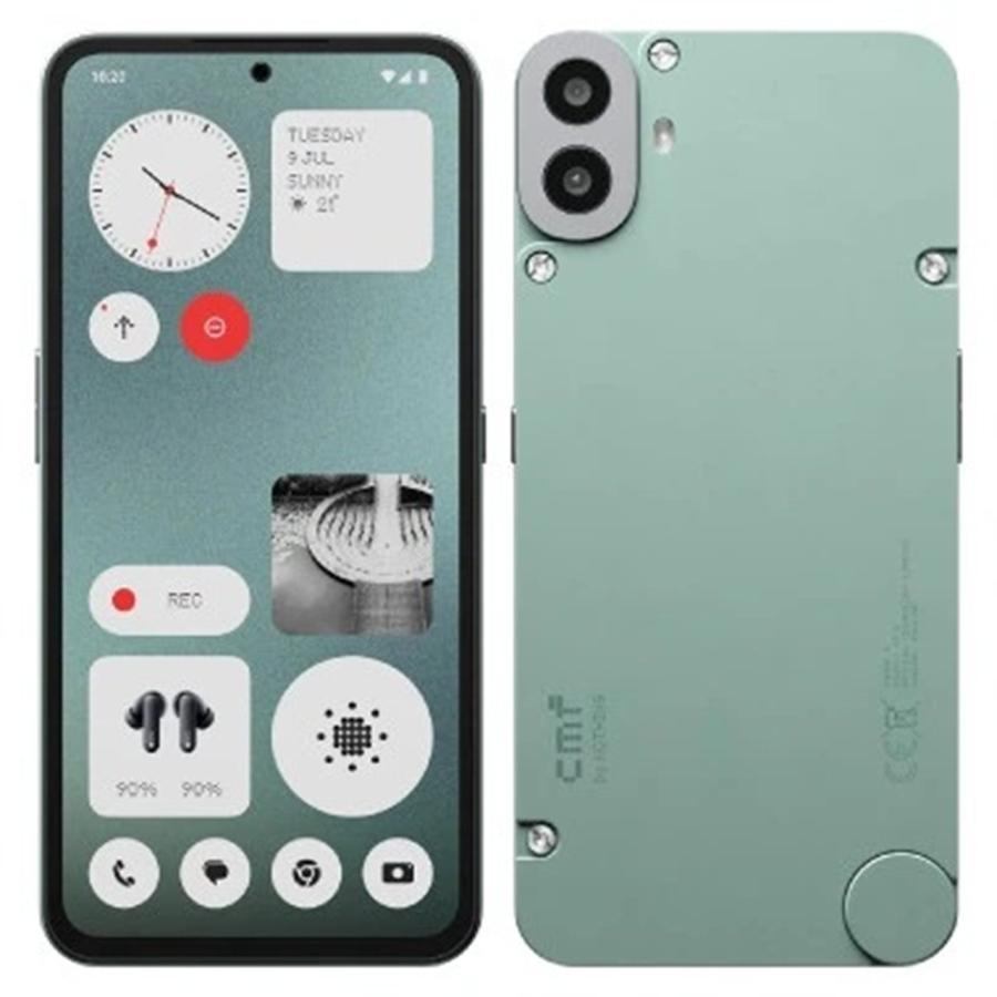 CMF Nothing Phone 1 ライトグリーン 128GB 中古 中古) CMF Phone1 8GB/128GB ライトグリーン 【IIJmio版 SIMFREE