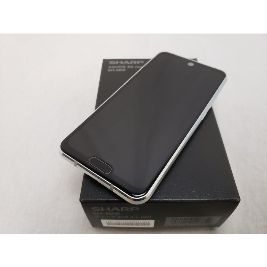 (中古) SH-M09 ディープホワイト/AQUOS R2 Compact 【国内版 SIMFREE】、SIMフリー | SHARP | 01