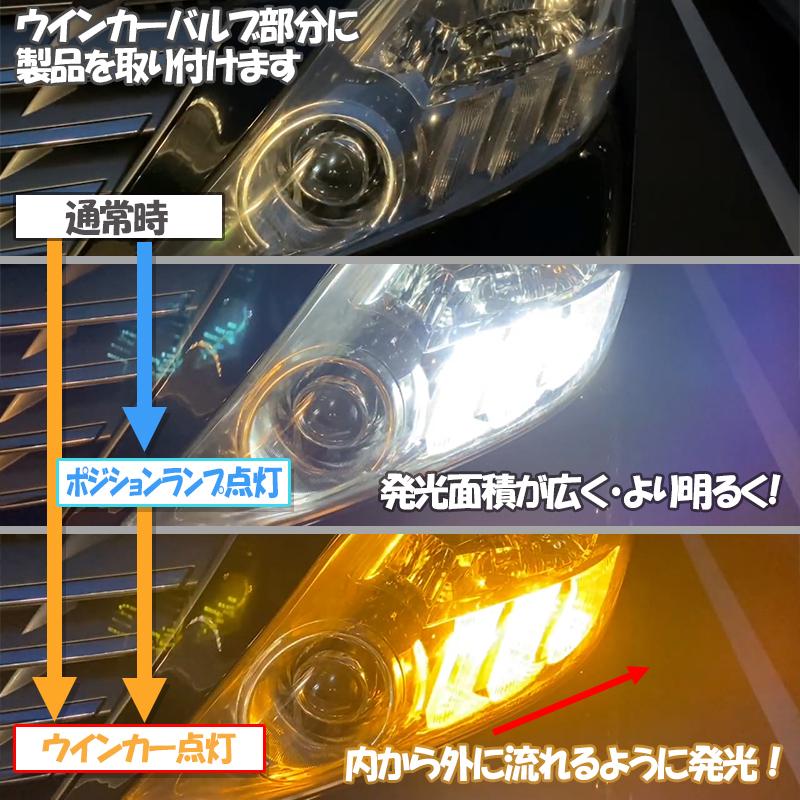 トヨタ アルファード 20系専用LEDポジションランプ＆流れるシーケンシャルウィンカー｜pcparts｜02