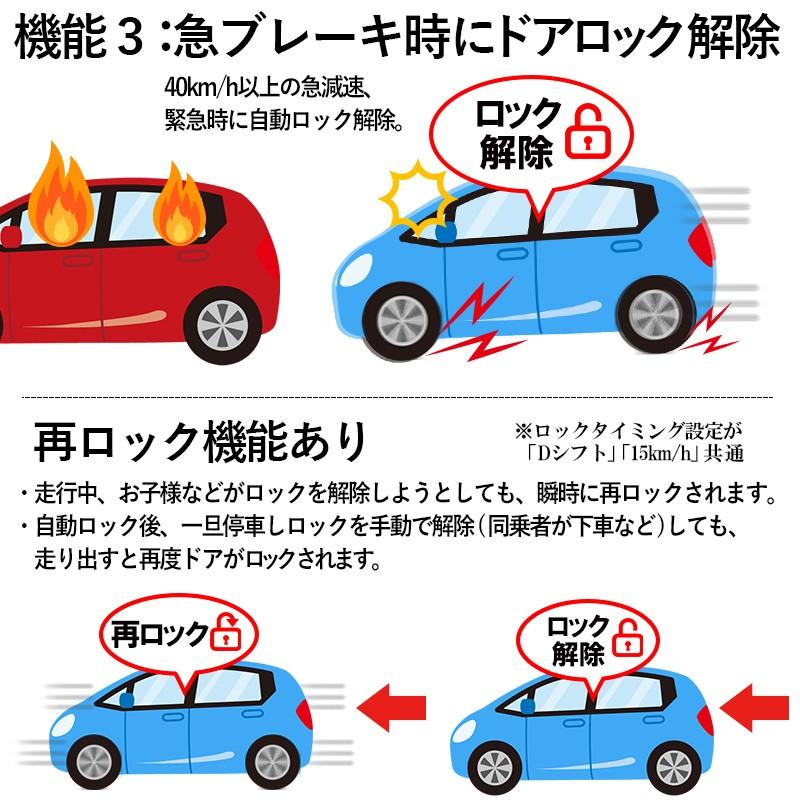 トヨタ AQUA アクア 切り替え機能付き 車速連動ドアロック&バック