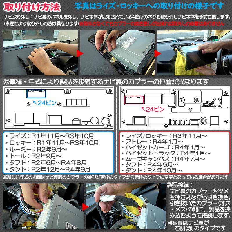 ダイハツ/トヨタ 2023年登録車ディーラーオプションナビ TV&ナビ