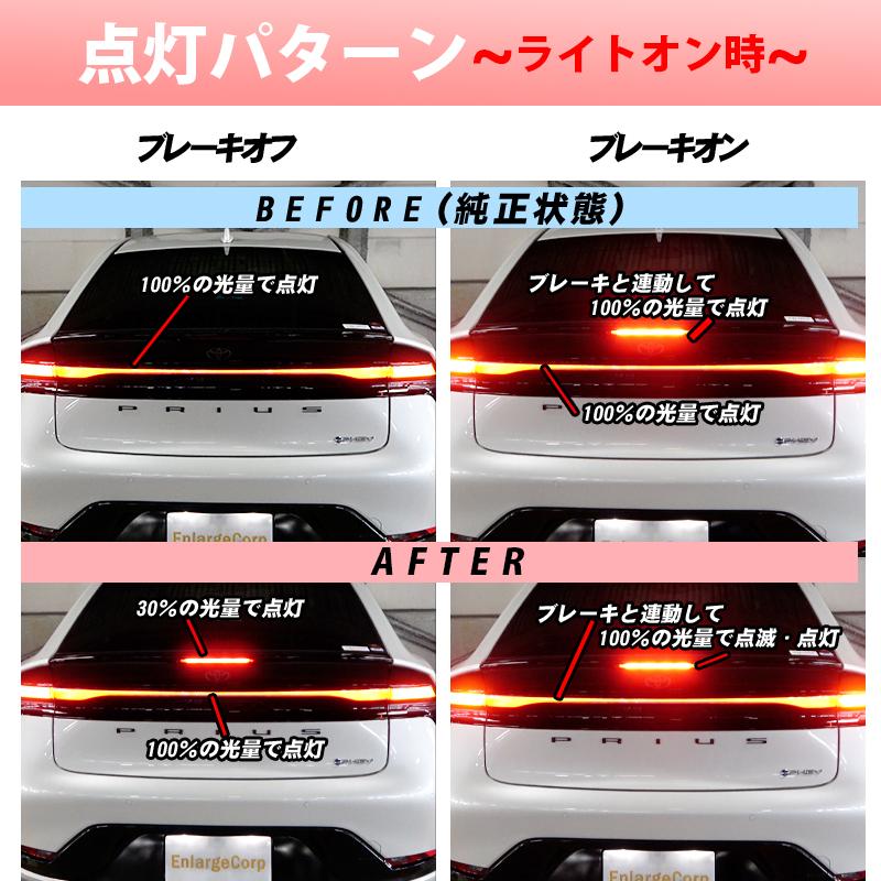 プリウス 60系 PHEV ハイマウントストップランプポジション化+