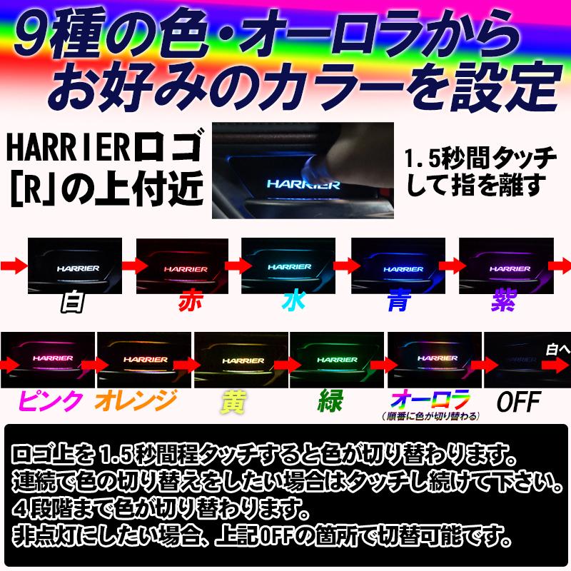 TOYOTA ハリアー 80系専用 インナーハンドル LEDイルミネーション