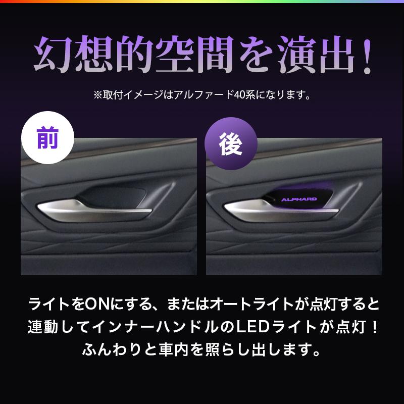 TOYOTA アルファード40系 ヴェルファイア40系専用 インナーハンドル 
