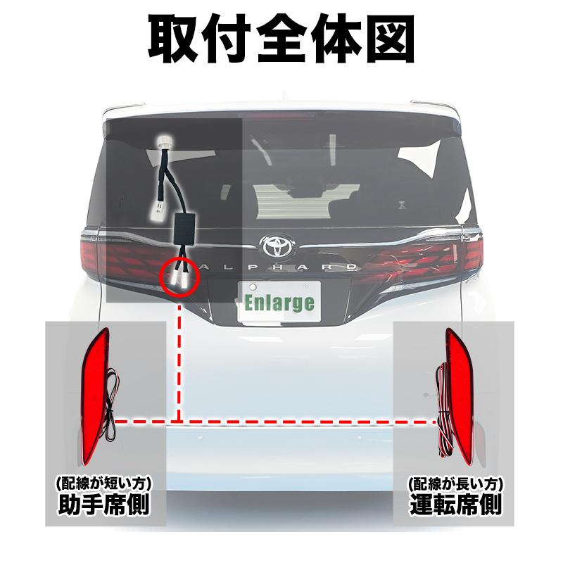 TOYOTA アルファード 40系 対応 LEDリフレクター点滅キット