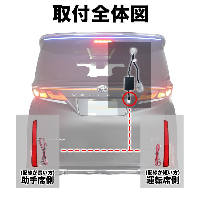 TOYOTA ヴェルファイア 40系 対応 LEDリフレクター点滅キット