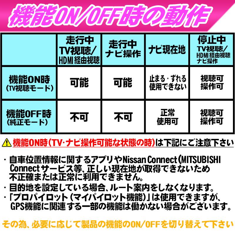 日産 サクラ・三菱 EKクロス EV車対応 TV・ナビキャンセラー