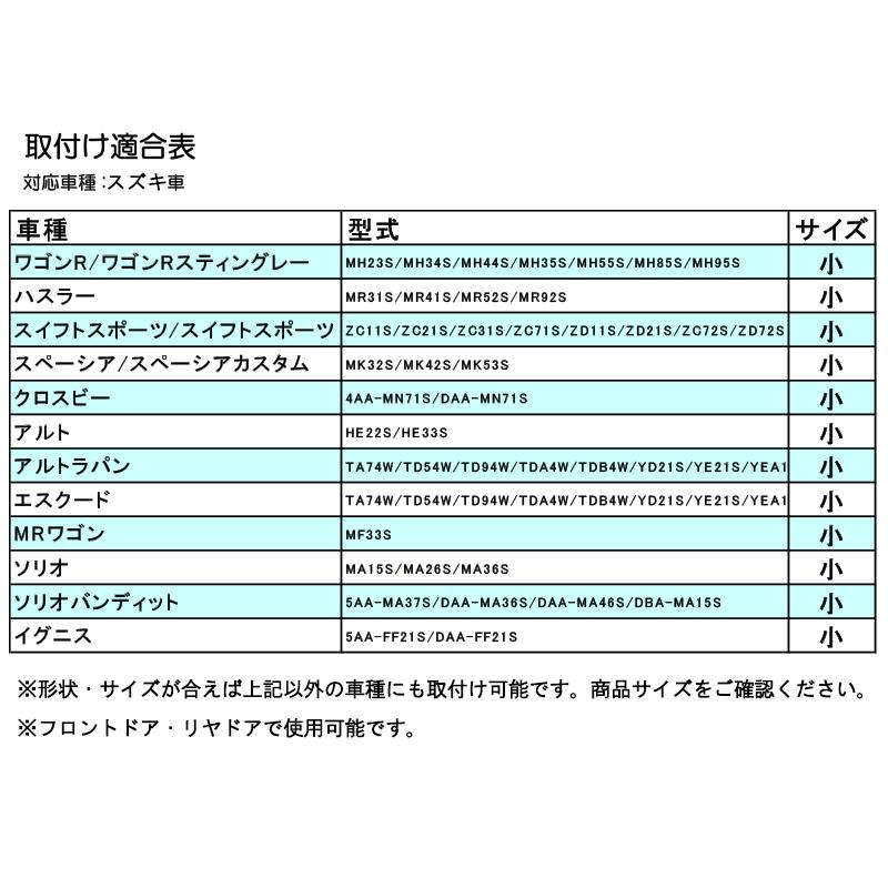 スズキ車対応 カーボン調ドアハンドルプロテクター｜pcparts｜09