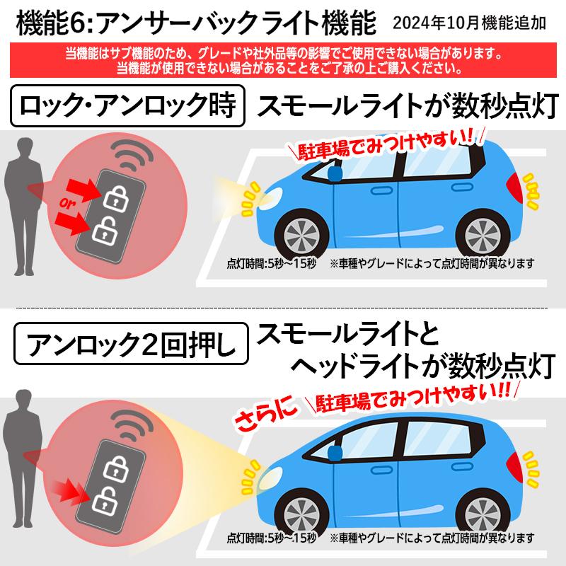 トヨタ シエンタ NHP170G NSP170G NCP175G 車速連動ロック＆バックハザード 等5機能搭載 【再ロック機能あり】 |  | 05