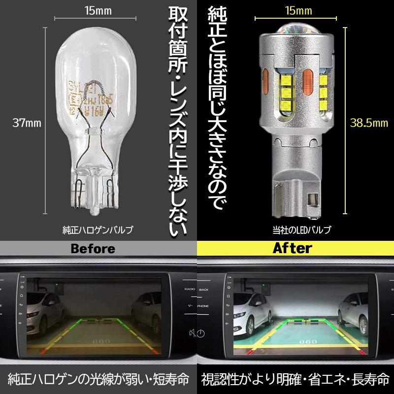 SUZUKI 新型 ソリオ SOLIO T15/T16 Led バックランプ2個 高輝度CSP