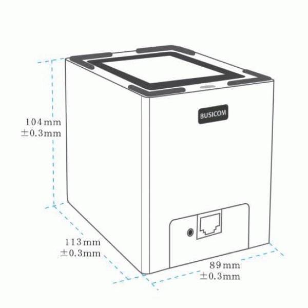 ビジコム 卓上バーコードリーダー BC-NL3000U2 （Type-Cケーブル・黒
