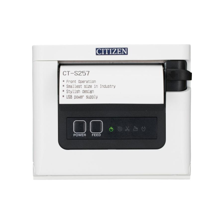 CITIZEN サーマルプリンター CT-S257 黒 CITIZEN（シチズン） CT-S257BTJ-BK サーマルプリンタ（Bluetooth+USB