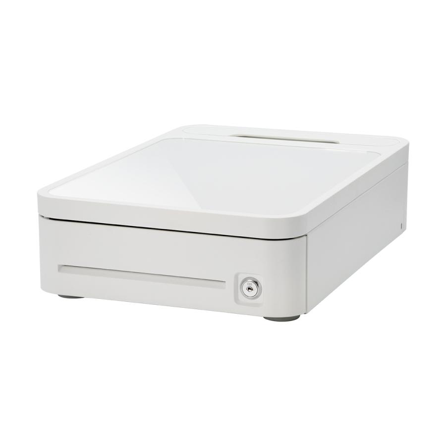 DR-W01-TS36W / DR-W01-TS36B (ホワイト/ブラック）リアレジ対応 収納スペース付きコンパクトモジュラーキャッシュドロア (3札6硬貨) シチズン・システムズ | CITIZEN | 01