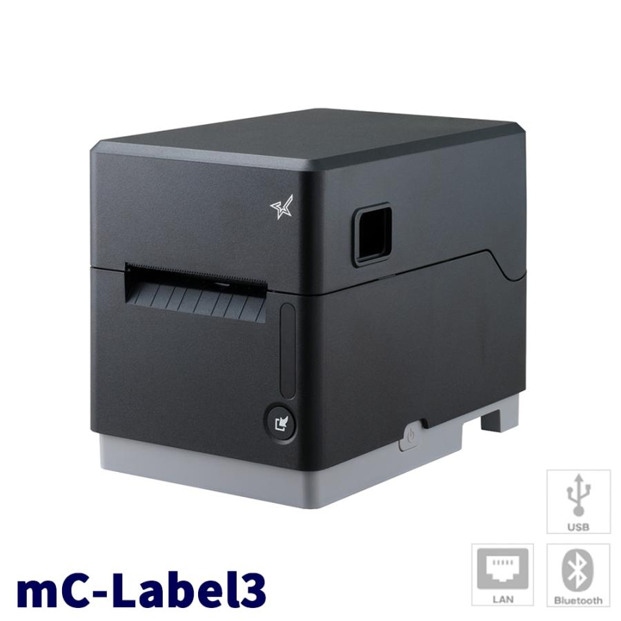 【スター精密正規代理店】 mC-Label3 ラベルプリンター MCL32CBI-BK-JP (USB・LAN・Bluetooth/ブラック ...
