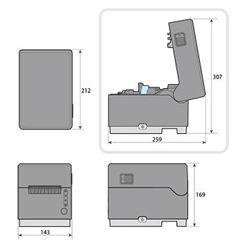 【スター精密正規代理店】 mC-Label3 ラベルプリンター MCL32CBI-BK-JP (USB・LAN・Bluetooth/ブラック)の画像