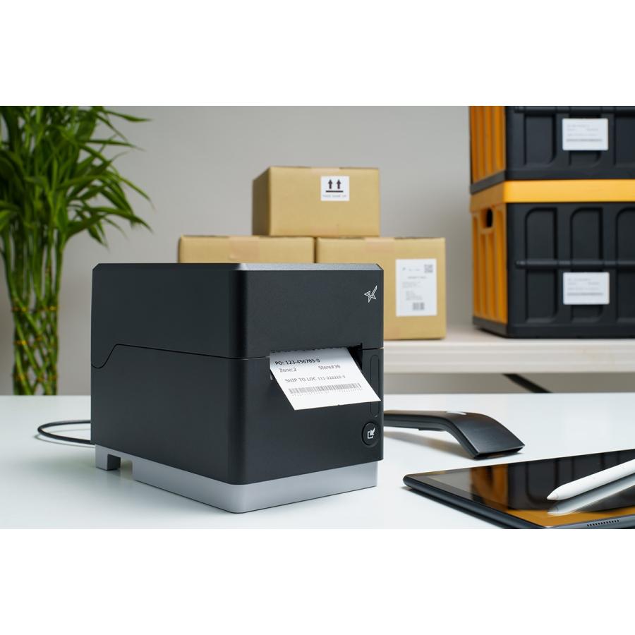【スター精密正規代理店】 mC-Label3 ラベルプリンター MCL32CBI-BK-JP (USB・LAN・Bluetooth/ブラック)の画像