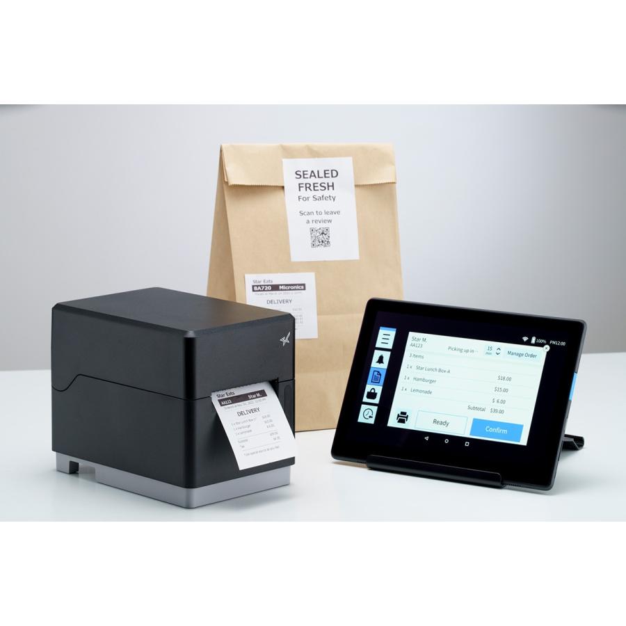 【スター精密正規代理店】 mC-Label3 ラベルプリンター MCL32CBI-BK-JP (USB・LAN・Bluetooth/ブラック)の画像