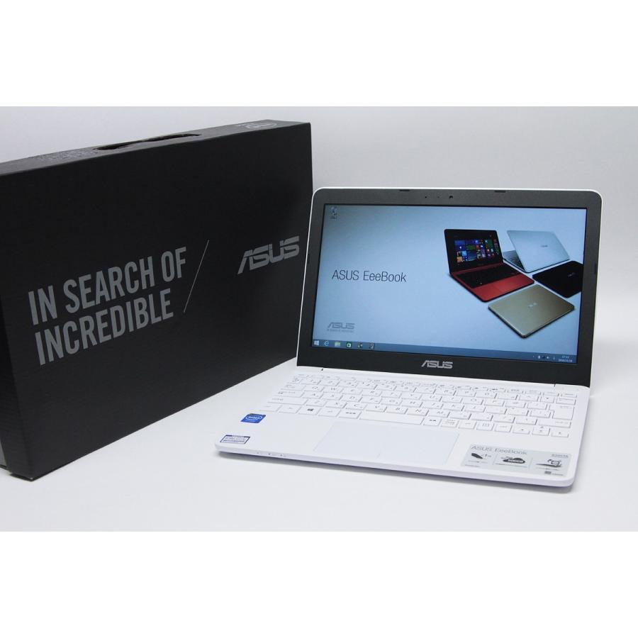 ASUS EeeBook X205TA-B-WHITE Atom 1.33GHz/2GB/eMMC 64GB/11.6型 モバイルノート