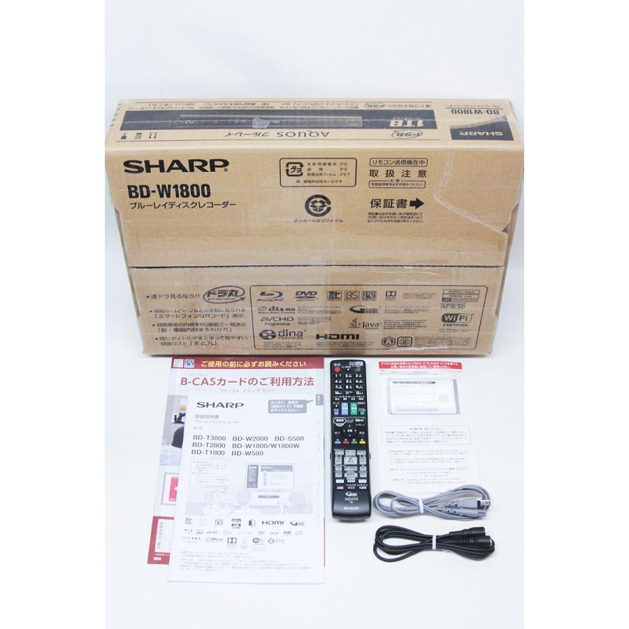 Sharp シャープ W1800 Aquos ブルーレイディスクレコーダー B Cas カード付属 Re Ot040j Ysa 中古pcショップdo 通販 Yahoo ショッピング