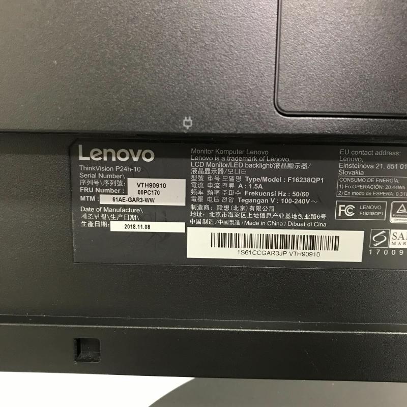 ThinkVision Lenovo 液晶ディスプレイ 24インチ P24h-10 23.8型