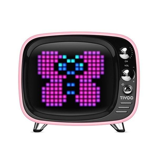 Tivoo Bluetoothピクセルアートスピーカー ピンク : PC STORE ATS