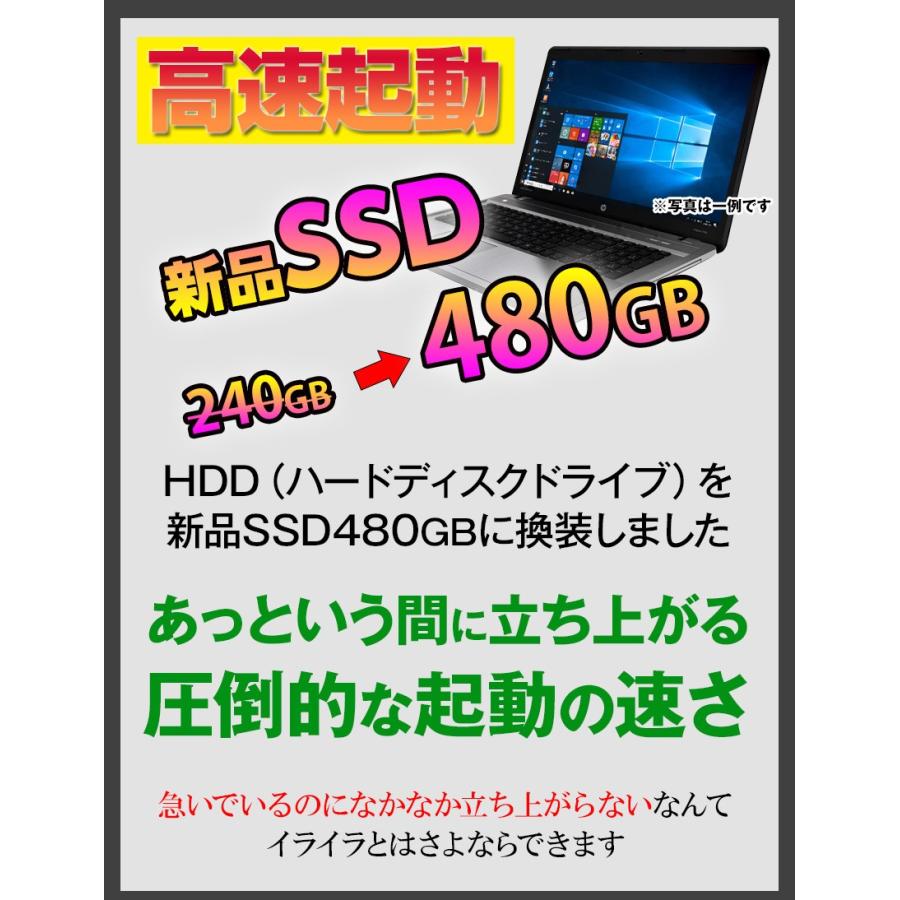 ハイスペック ノートパソコン 中古 安い office付き Windows10 8GB