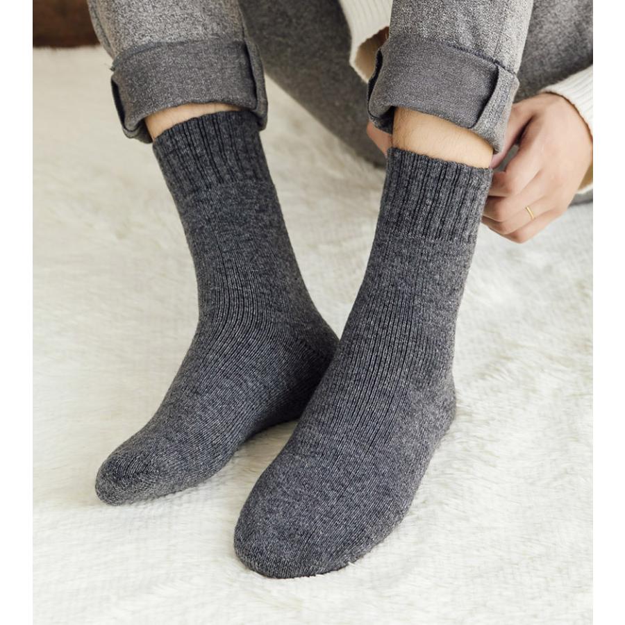 2足買うと1足おまけ 靴下 メンズ 暖かい ソックス ビジネス 冬用 厚手  