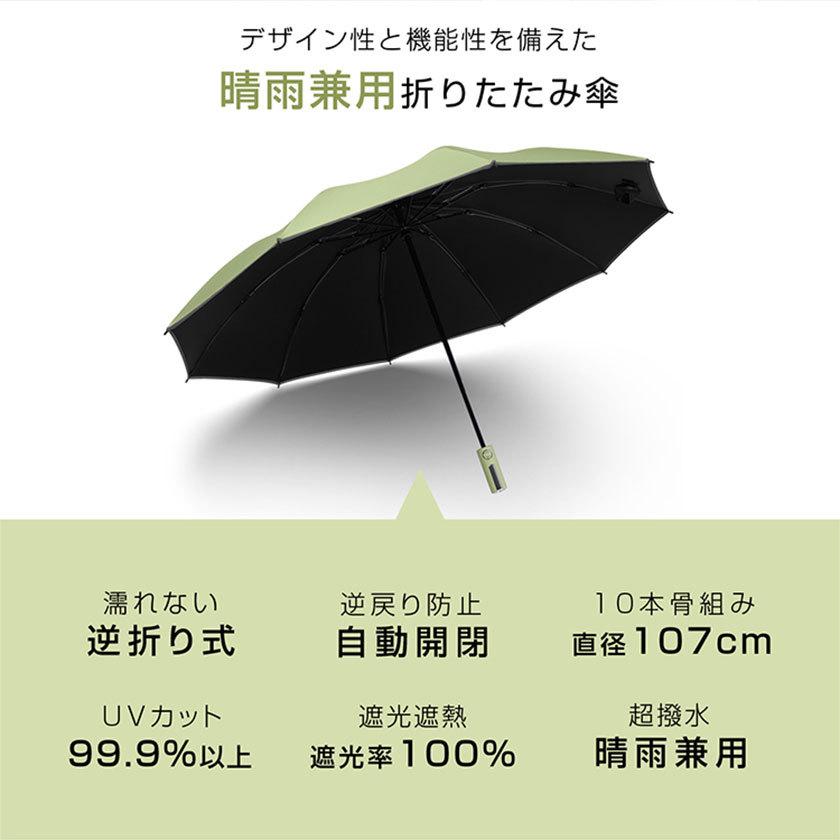 日傘 完全遮光 折りたたみ 大きめ 軽量 涼しい ブランド UVカット99.9
