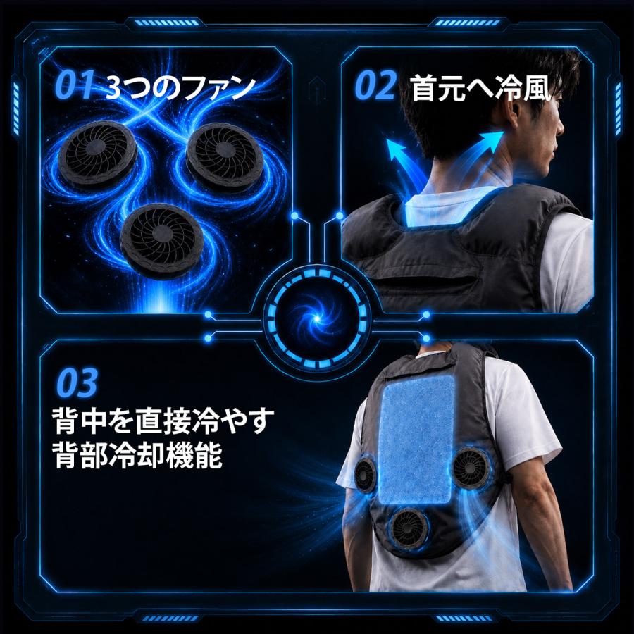 TOKAIZ（トカイズ） 水冷服 水冷ベスト プロ仕様 フリーサイズ