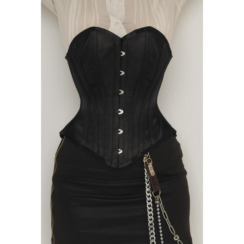 ピュアワン　P.C.W 砂時計型コルセット　ブラック 砂時計型オーバーバスト（ピュアワン コルセット ワークス P.C.W