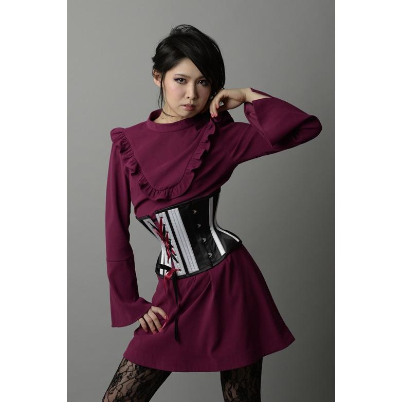 ◆ALAIA◆アライア コルセット ベルト 70 本革 ダブルバックル 青 ◇ALAIA◇アライア コルセット ベルト 70 本革 ダブルバックル 青