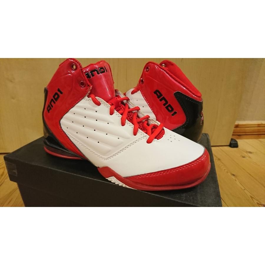 AND1 MASTER 2 MID BOYS ジュニア用バスケットシューズ D1072BWRB　サイズ24.5 | AND1