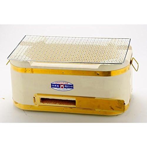 小判七輪 真鍮巻 網1枚付 380x220x170 丸和工業 | 