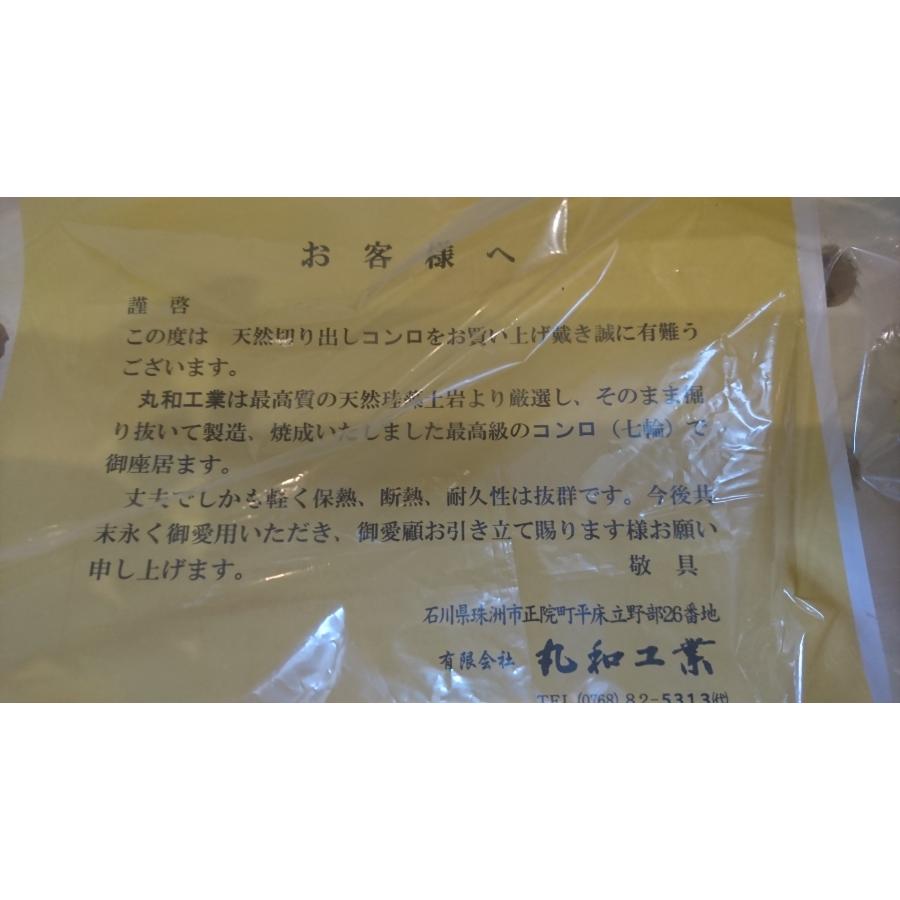 小判七輪 真鍮巻 網1枚付 380x220x170 丸和工業 |  | 06