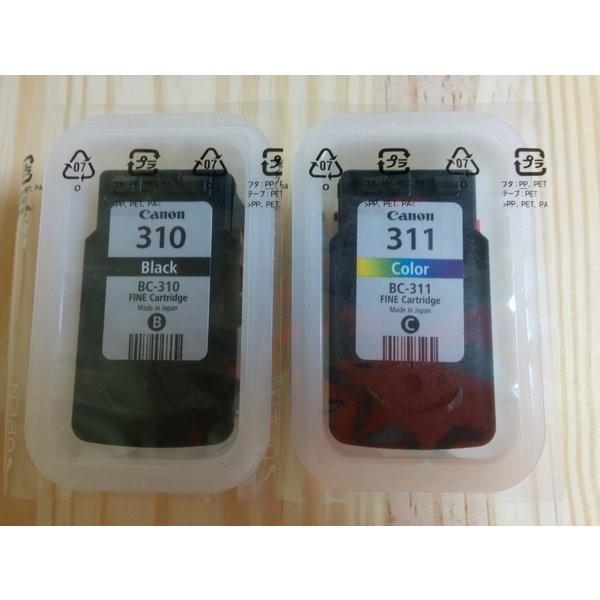 全国送料無料 入金確認後24時間以内に発送(領収書発行可)CANONキャノン純正インク BC-311 BC-310 各1個セット 新品アウトレット訳あり品(メーカー外箱無し) | キヤノン | 02