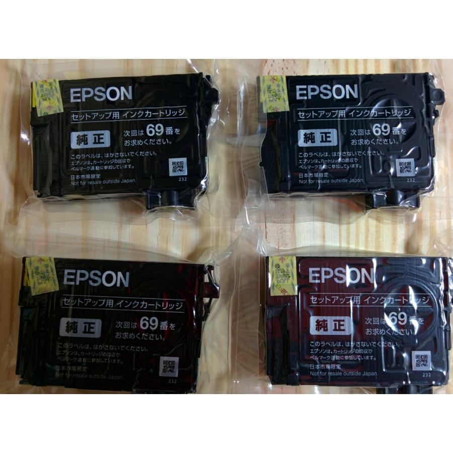 全国送料無料 入金確認後24時間以内に発送 EPSON エプソン 純正インク IC4CL69 純正(ICC69、ICM69、ICY69、ICBK69 各1個) 4色セット 新品アウトレット訳あり品 | エプソン | 01